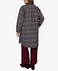Ruby Rd. Plus Plaid Shirt Jacket
