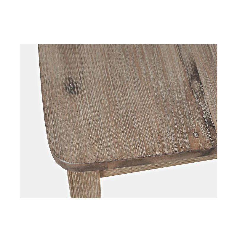 Jofran Eastern Tides Coastal Wire-Brushed Wood X-Back Counter Barstool (Set of 2