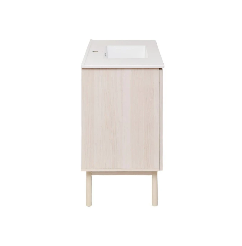 Swiss MadisonClasse 36" Freestanding Bathroom Vanity in White Oak with Sink Top