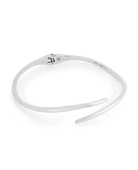 Robert Lee Morris Soho Rhodium Fluid Bypass Round Collar Necklace