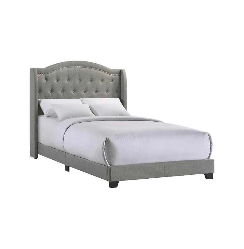 Intercon Rhyan Full Uph Bed in Rhyan Smoke Fabric