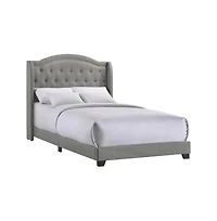 Intercon Rhyan Full Uph Bed in Rhyan Smoke Fabric