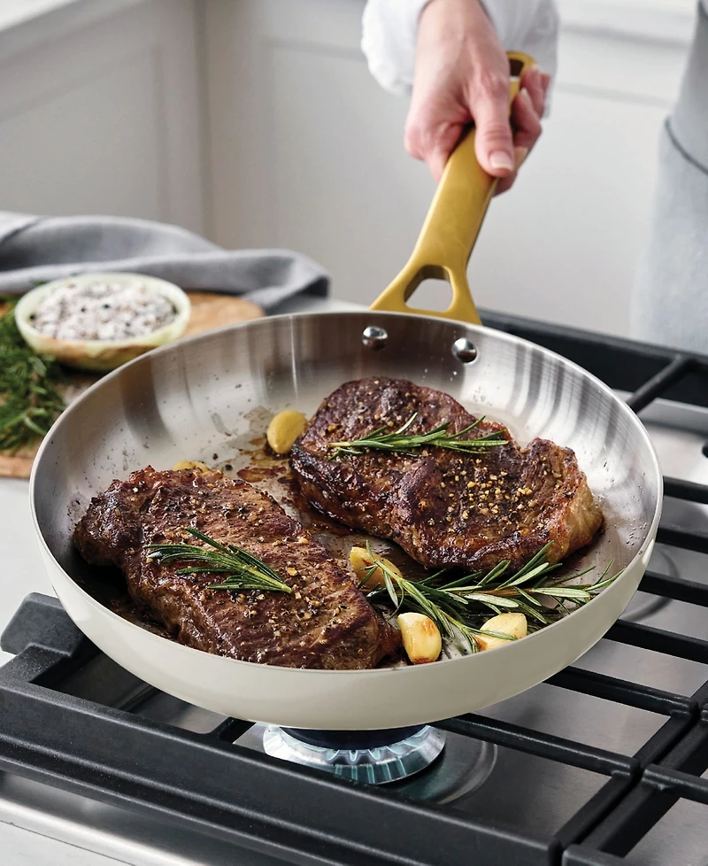 GreenPan Reserve Pro Tri-Ply Stainless Steel 2-Piece Frypan Set
