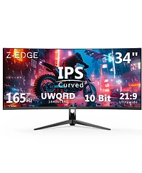 Z-edge UG34I 34" Ips Wqhd 3440x1440 165Hz Curved Gaming Monitor