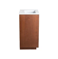 Swiss MadisonDaxton 24" Freestanding Bathroom Vanity in Brown Oak with Sink Top