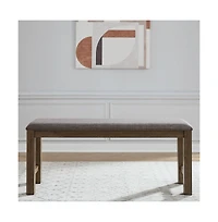 Liberty Furniture Brook Bay Upholstered Counter Height Bench for Dining Room