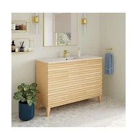 Swiss Madison Cascade 48'' Bathroom Vanity in Natural Oak