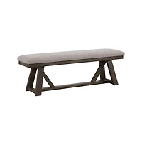 Intercon Backless Bench, 59"" in Reclaimed Chevron