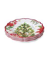 Certified International Santa's Delivery Melamine Salad Plates, Set of 4