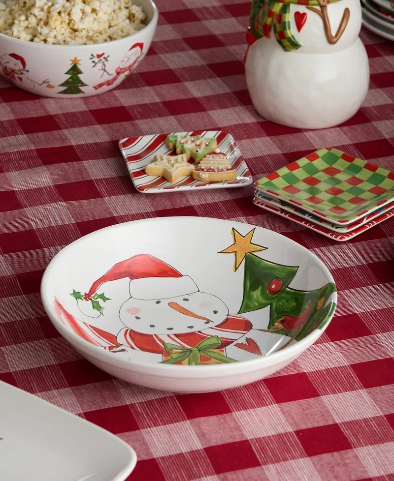 Certified International Snowman Delight 13" Serving Bowl