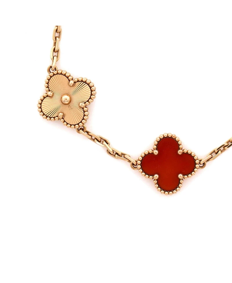 Pre-Owned Van Cleef and Arpels Vintage Alhambra 5 Motifs Bracelet