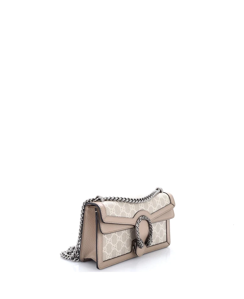 Pre-Owned Gucci Small Dionysus Bag Gg Coated Canvas with Leather