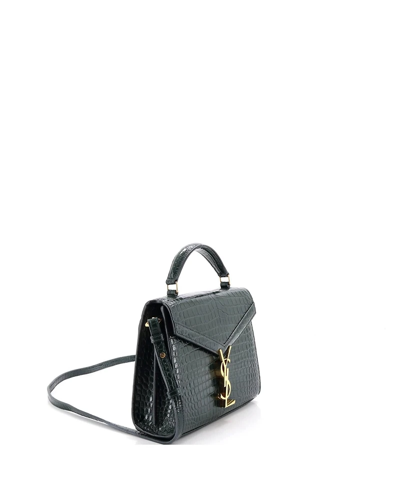 Pre-Owned Saint Laurent Mini Cassandra Top Handle Bag Embossed Leather