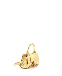 Pre-Owned Balenciaga Xs Hourglass Top Handle Bag Embossed Leather