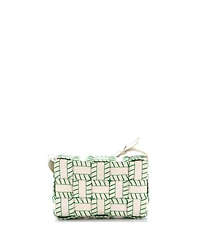 Pre-Owned Bottega Veneta Medium Cassette Crossbody Bag Baseball Stitch Maxi Intrecciato Leather