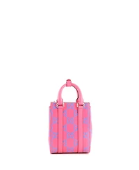 Pre-Owned Gucci Mini Convertible Open Tote Gg Embossed Perforated Leather