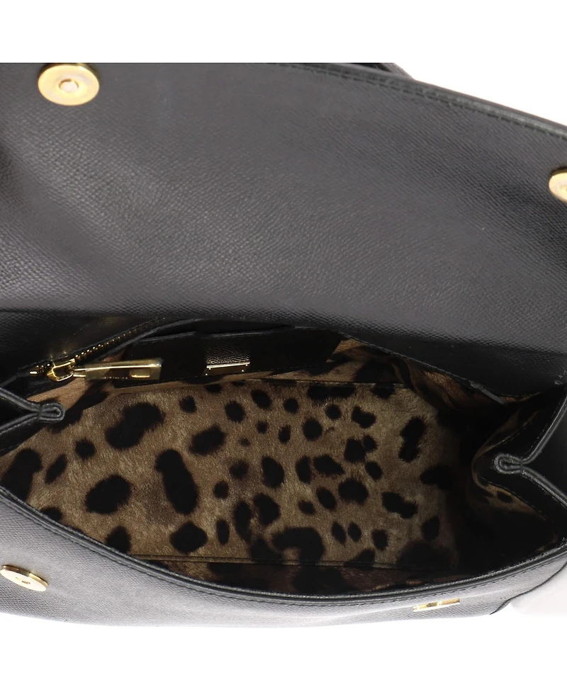 Pre-Owned Dolce and Gabbana Large Miss Sicily Shoulder Bag Leather