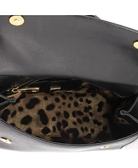 Pre-Owned Dolce and Gabbana Large Miss Sicily Shoulder Bag Leather