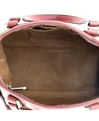 Pre-Owned Gucci Medium Convertible Zip Tote Blooms Print Gg Coated Canvas