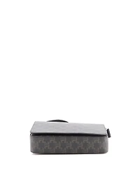 Pre-Owned Celine Medium Flap Messenger Bag Triomphe Coated Canvas