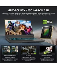 Msi Thin 15 15.6" Fhd Rtx 4050 Gaming Laptop, 144Hz, Intel Core i7-13620H, 32GB Ram, 2TB Ssd, Wi-Fi 6, Win11 Home, Black