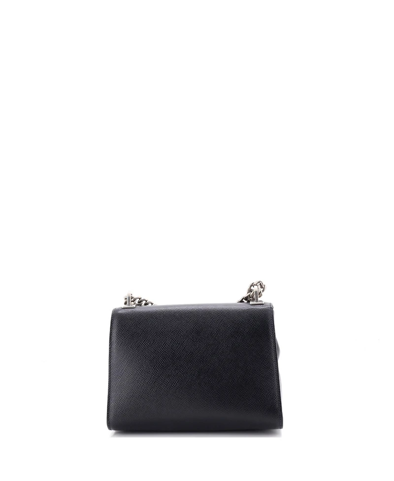 Pre-Owned Prada Small Monochrome Shoulder Bag Saffiano Leather