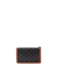 Pre-Owned Celine Margo Triomphe Wallet on Chain Triomphe Coated Canvas