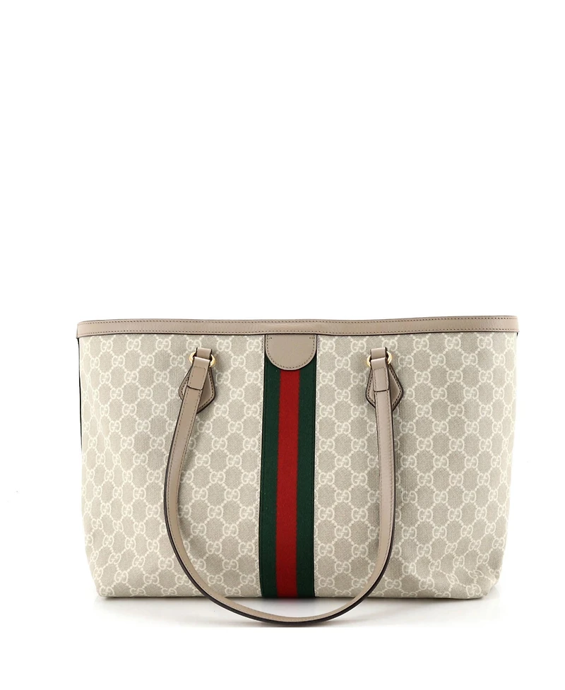 Pre-Owned Gucci Medium Ophidia Shopping Tote Gg Coated Canvas