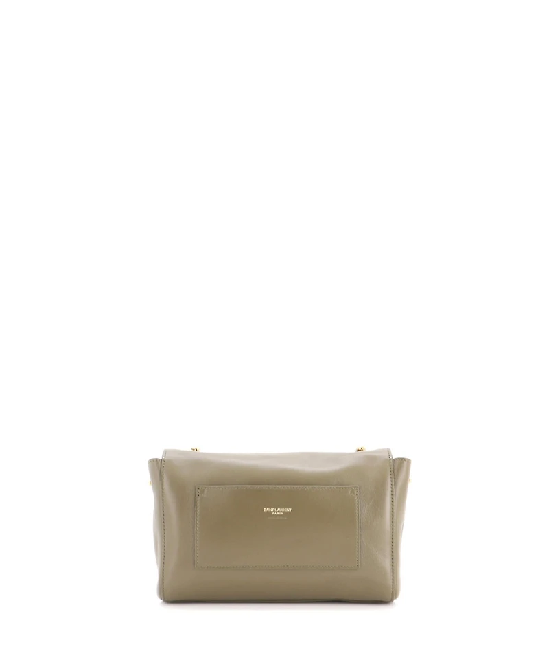 Pre-Owned Saint Laurent Small Classic Monogram Reversible Shoulder Bag Suede