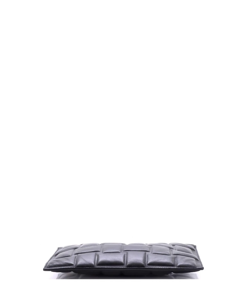 Pre-Owned Bottega Veneta Cassette Zip Clutch Embossed Padded Leather