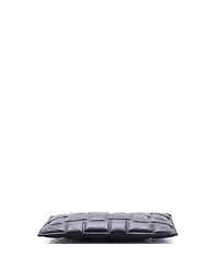 Pre-Owned Bottega Veneta Cassette Zip Clutch Embossed Padded Leather