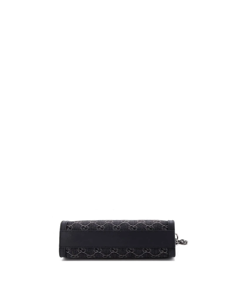 Pre-Owned Gucci Small Ophidia Chain Shoulder Bag Gg Denim