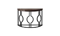 Slickblue 43" Industrial Half Moon Console Table for Entryway