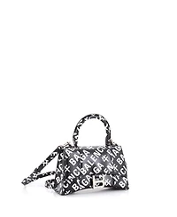 Pre-Owned Balenciaga Xs Hourglass Top Handle Bag Printed Leather