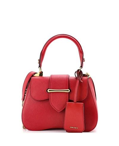 Pre-Owned Prada Small Sidonie Top Handle Bag Saffiano Leather