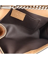 Pre-Owned Gucci Small Miss Bamboo Shoulder Bag Studded Leather