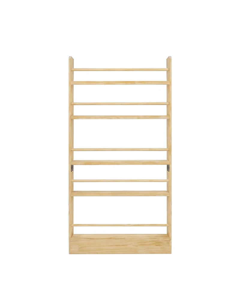 Streamdale Furniture 5-Tier Wooden Behind-the-Door Bookshelf