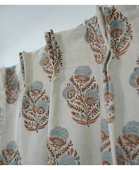Fabdivine Mohini Handmade Linen Pleated Curtains