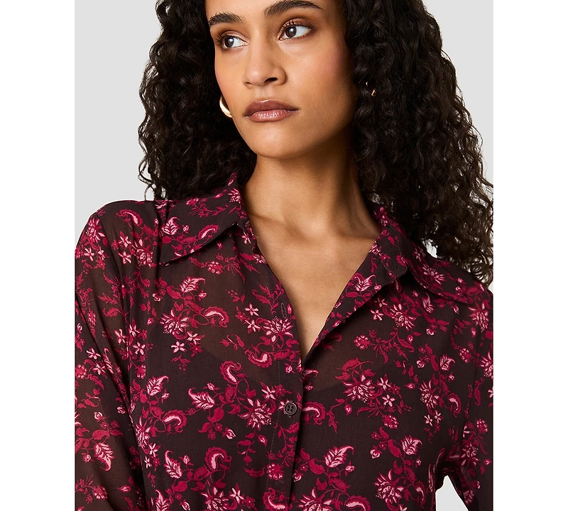 French Connection Women's Marina Aurora Floral Long-Sleeve Mini Dress