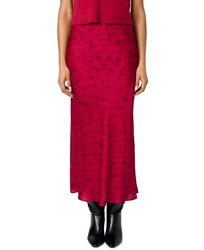 French Connection Women's Oona Floral-Print Satin Maxi Skirt