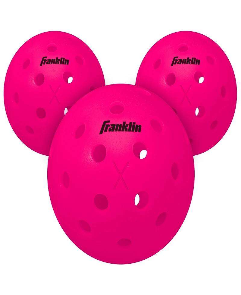Franklin Sports X-40 Performance Outdoor Pickleballs - 3 Pack