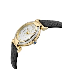 GV2 Women's Berletta Swiss Quartz Leather Strap Diamond Watch