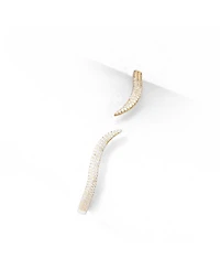 The Lovery Cz Wave Bangle 14K Gold-Plated Sterling Silver