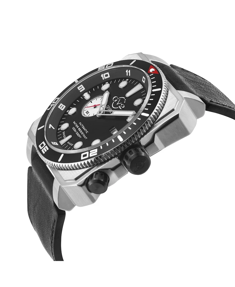 GV2 by Gevril Men's Swiss Made Xo Submarine Swiss Automatic Italian oiled Leather Strap Watch