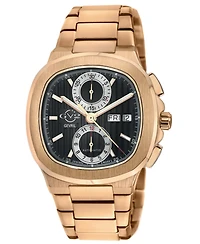 GV2 by Gevril Men's Swiss Made Potente Chronograph Swiss Automatic Ip Stainless Steel Bracelet Watch
