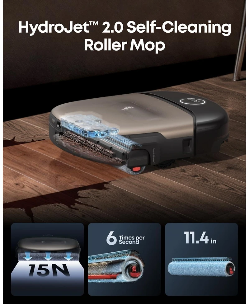 eufy Robot Vacuum Omni S2 + Accessory Kit,99.99% Germ Removal, Self-Cleaning Roller Mop, 30,000 Pa, Fragrance Diffuse