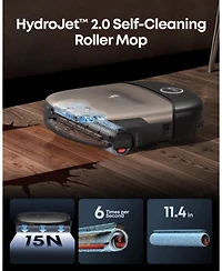 eufy Robot Vacuum Omni S2 + Accessory Kit,99.99% Germ Removal, Self-Cleaning Roller Mop, 30,000 Pa, Fragrance Diffuse