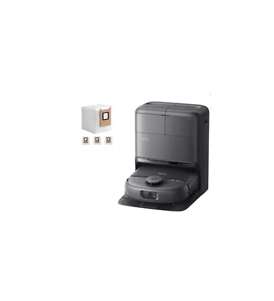 eufy Robot Vacuum Omni C28 and Dust bags, 15,000 Pa Suction,HydroJet Self Clean Roller Mop,Zero-Tangle for Pet Hair