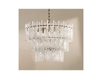 Z Gallerie Glacier Glass Chandelier