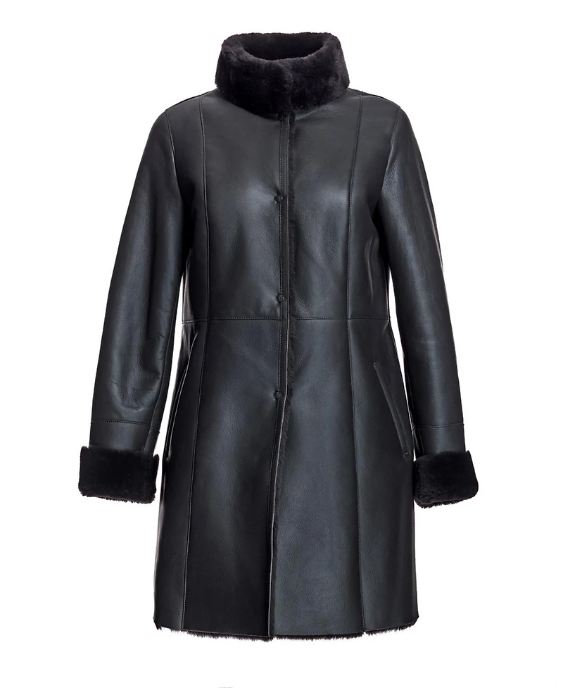Julia & Stella By Maximilian Women's Nappa Shearling Jacket